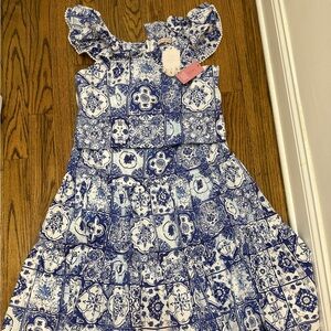 Ivy City Co Rosina Skirt Set in Blue Tile
